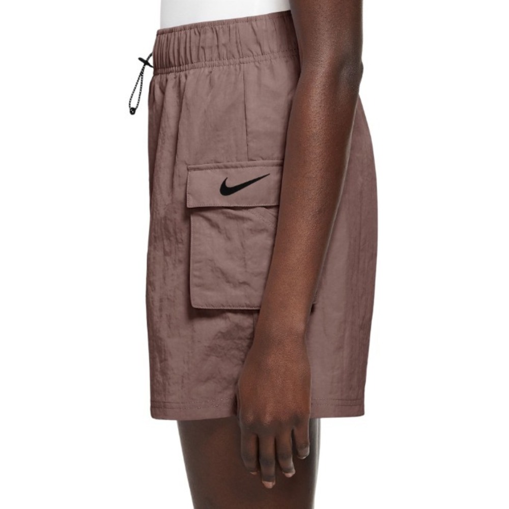Nike Women's Size S - Woven High Rise Cargo Shorts Smokey Mauve Loose Fit